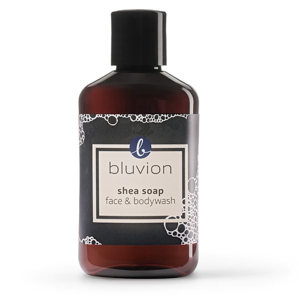 Das Shea Soap Bodywash von Bluvion hilft besonders bei unreiner Haut.