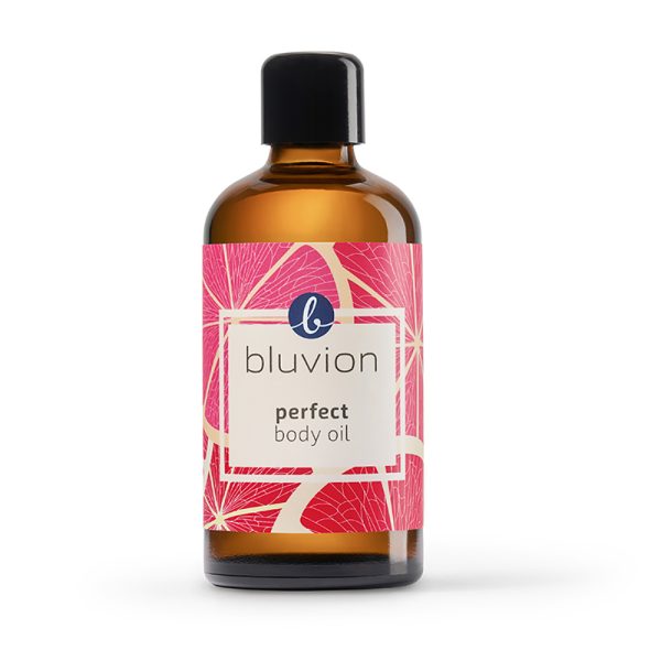 Das belebende Körperöl "Perfect" schützt, glättet und pflegt deine Haut - von Bluvion im cosa Kosmetik Onlineshop
