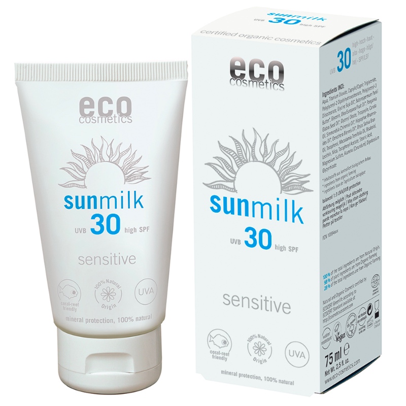 Die natürliche Sonnenmilch mit LSF 30 von eco cosmetics