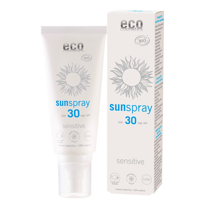 Das natürliche Sonnenschutzspray mit LSF 30 von eco cosmetics