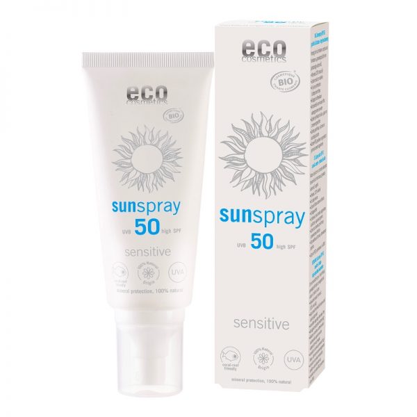 Das natürliche Sonnenspray mit LSF 50 von eco cosmetics