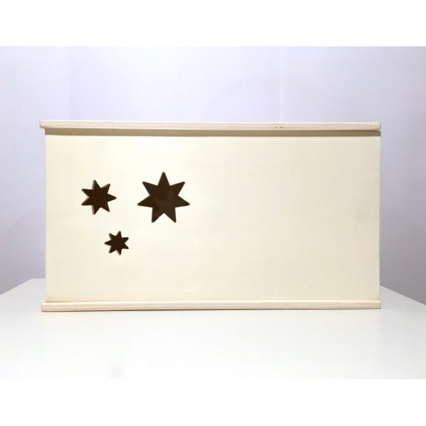 Handgemachte Holzbox mit Sternenhimmel