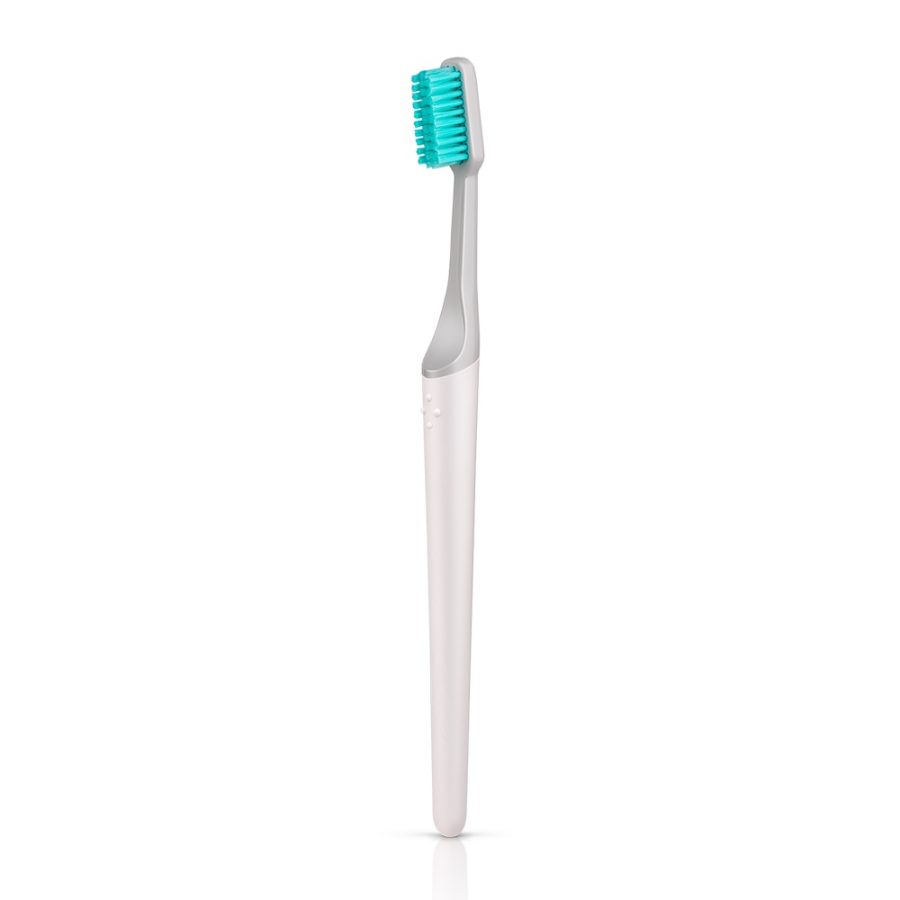Zahnbürste mit Wechselkopf in der Farbe Kiesel in Soft von TIO
