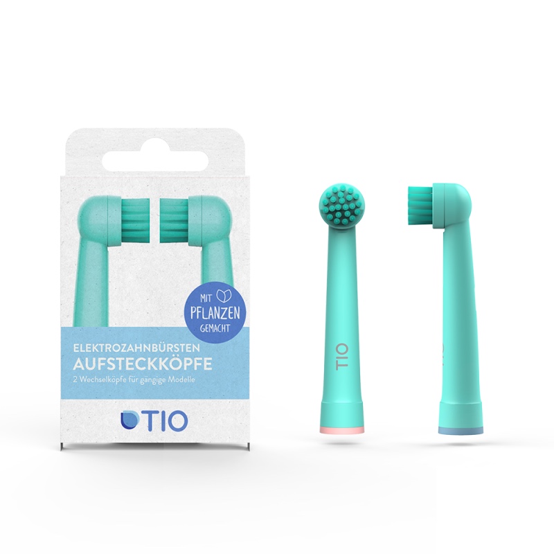 Doppelpack Wechselköpfe für elektrische Zahnbürsten von TIO im cosa Kosmetik Onlineshop