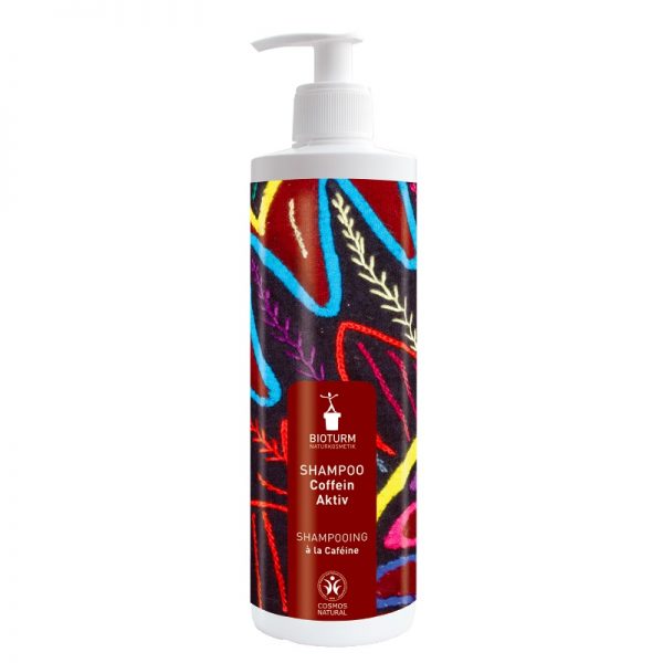 Das Coffein-Shampoo für dünnes und geschwächtes Haar in der 500 ml Großpackung von Bioturm im cosa Kosmetik Onlineshop