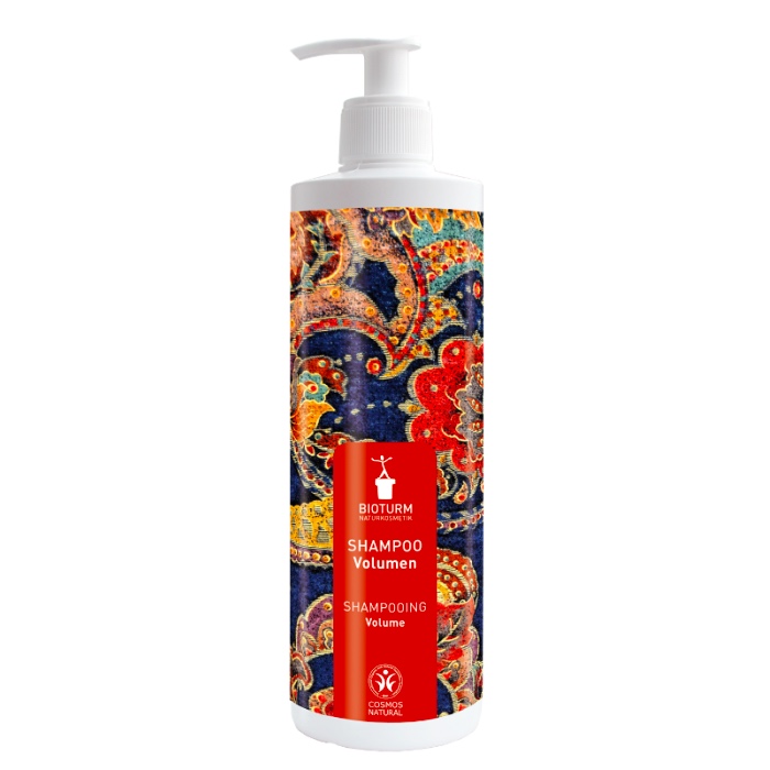 Das Volumen-Shampoo für feines und kraftloses Haar in der 500 ml Großpackung von Bioturm im cosa Kosmetik Onlineshop