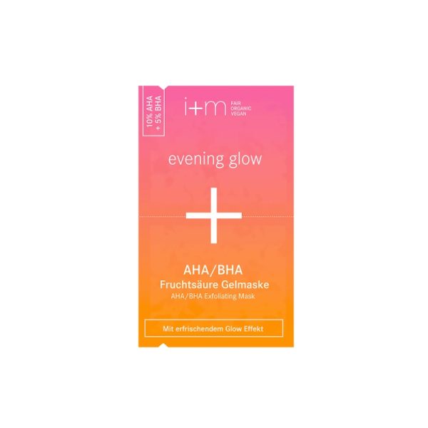 Evening glow AHA/BHA Fruchtsäure Gelmaske - geeignet für Mischhaut, Unreine Haut und Normale Haut von i+m im cosa Kosmetik Onlineshop