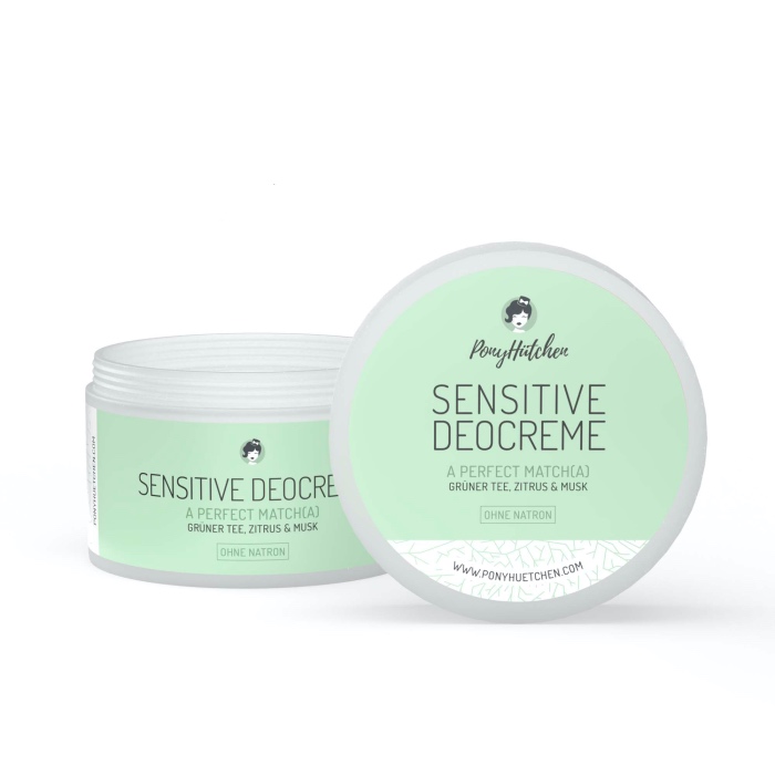 Die Sensitive Deocreme "A perfect Match(a)" mit dem Duft von grünem Tee und Zitrone von Ponyhütchen im cosa Kosmetik Onlineshop